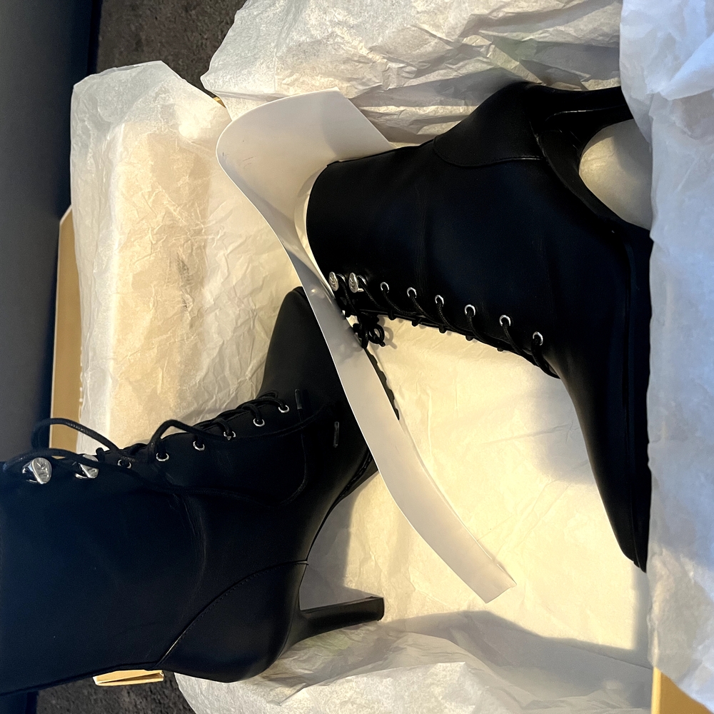 Michael Kors Black Heeled Boots - Picture 2 of 4